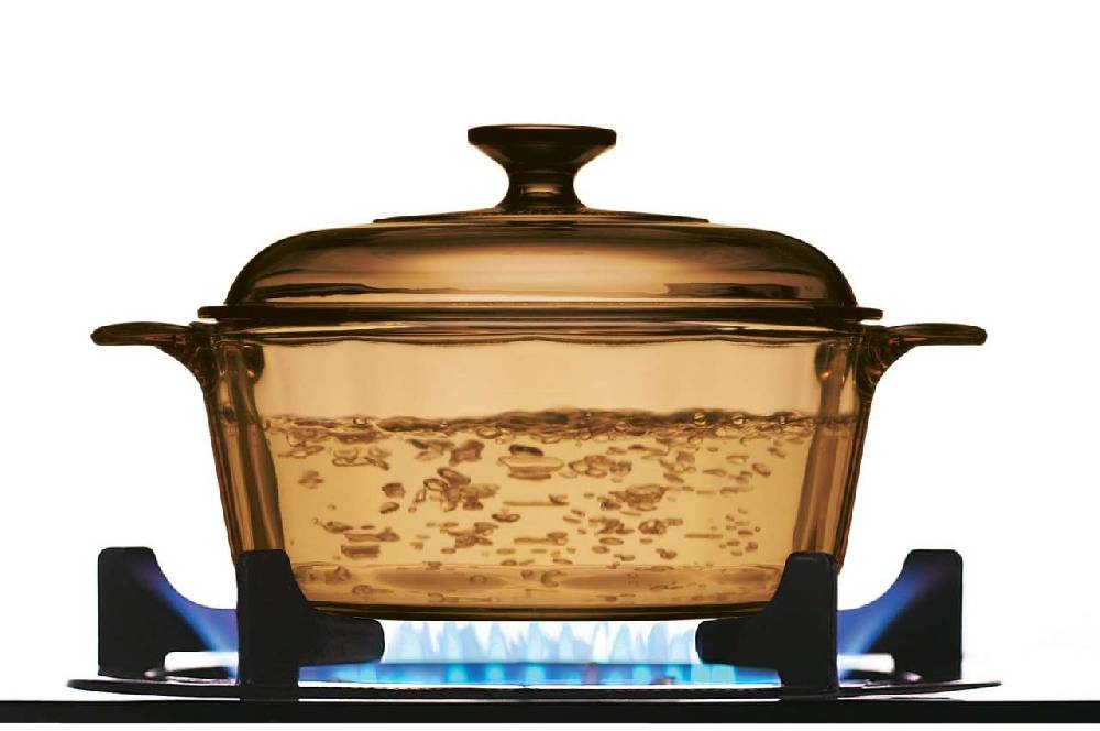 Visions Visions Glass Pots And Pans - Set Of 5 For Cooking & Serving