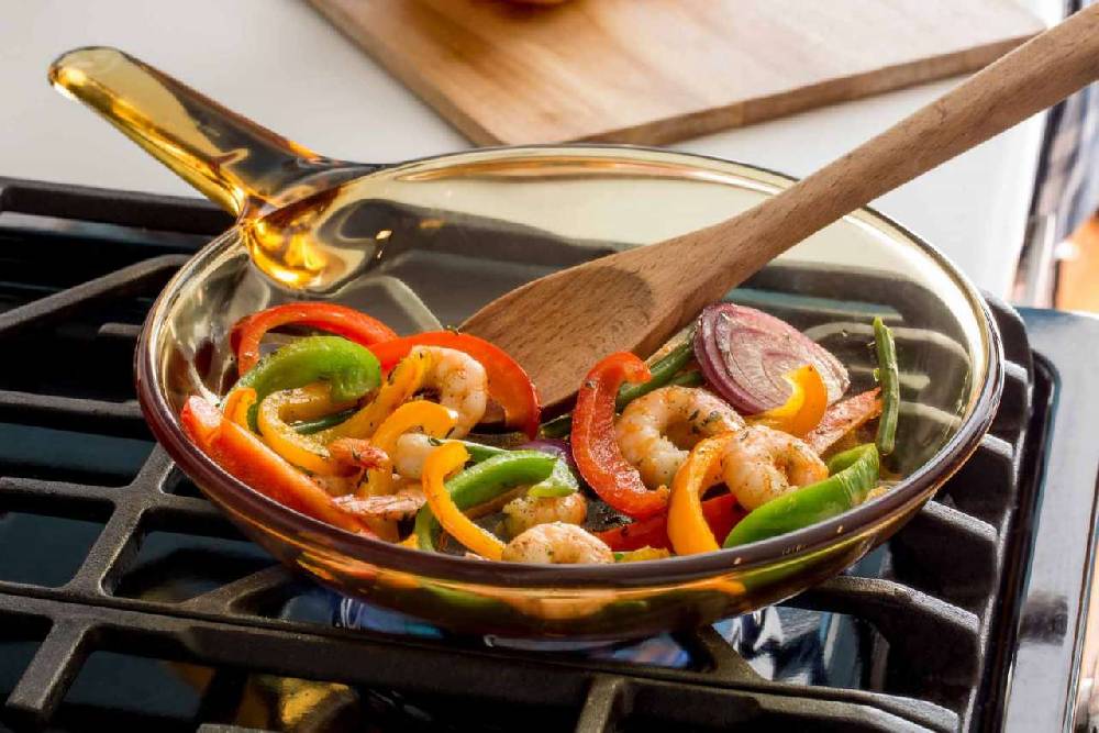 Visions Visions Glass Pots And Pans - Set Of 5 For Cooking & Serving