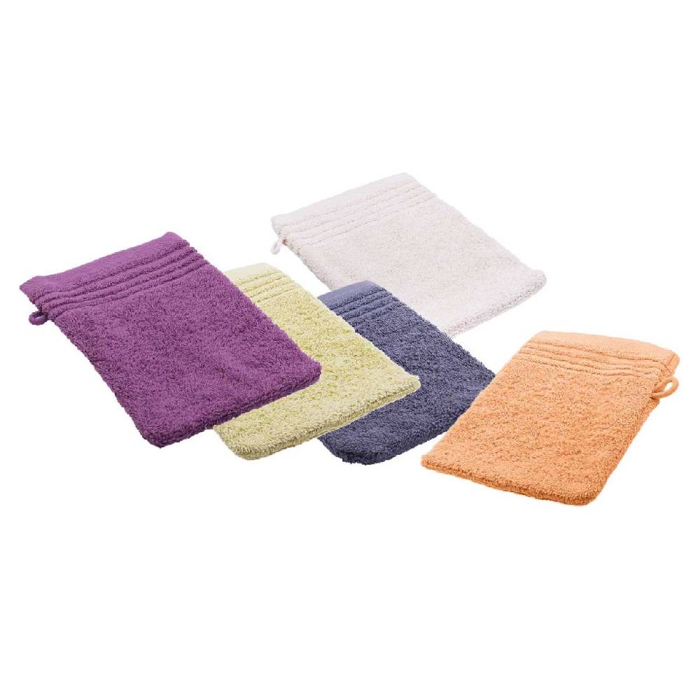Purenature Washing Gloves Cotton In Fresh Colours, 16 X 21 Cm
