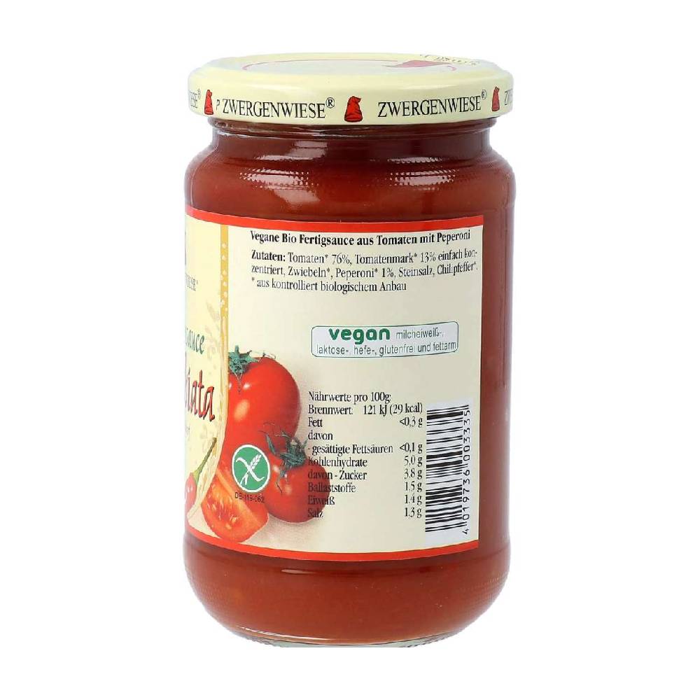 Zwergenwiese Tomato Sauce Arrabbiata