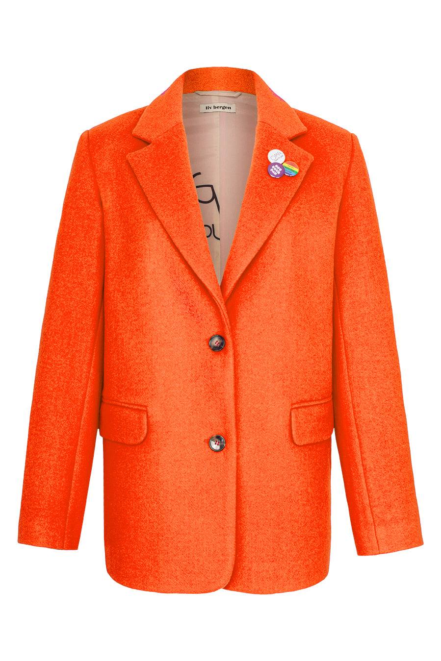 Liv Bergen Blazer In Orange