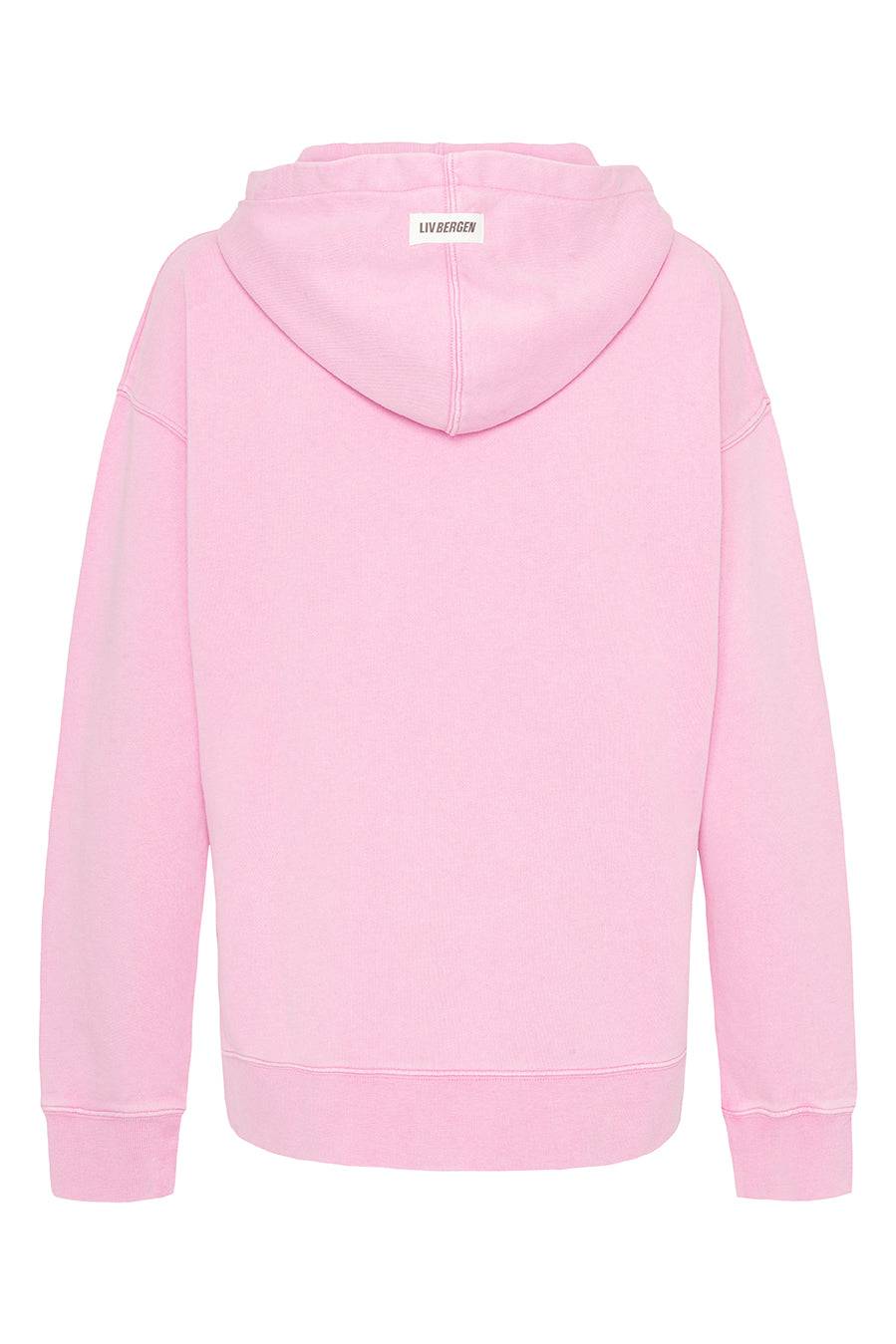 Liv Bergen Hoodie "100% Organic Cotton" In Girly Pink