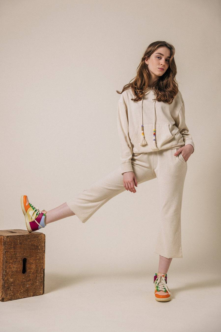 Liv Bergen Hoodie California In Creme