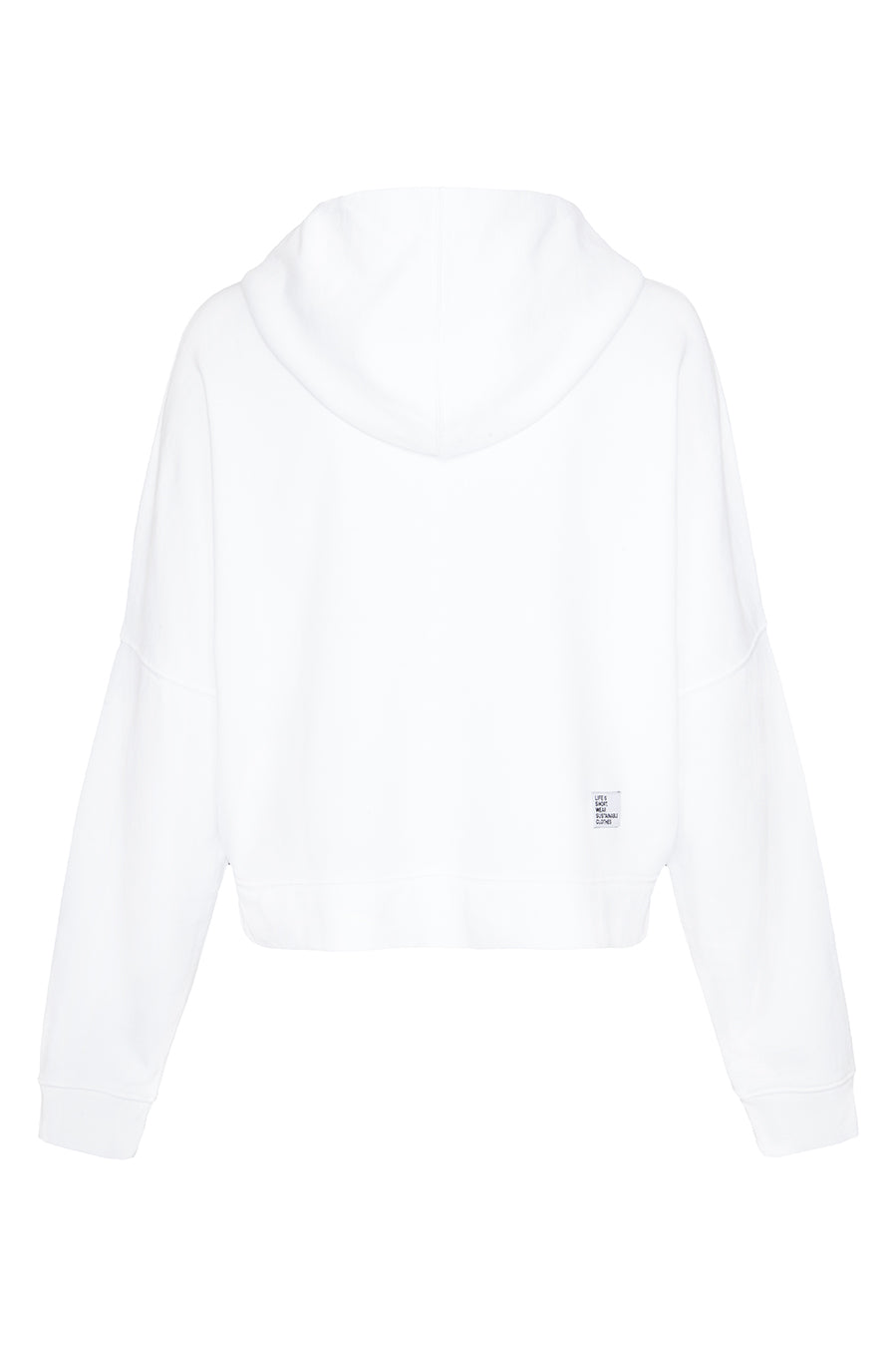 Liv Bergen Hoodie Cropped In Optic White