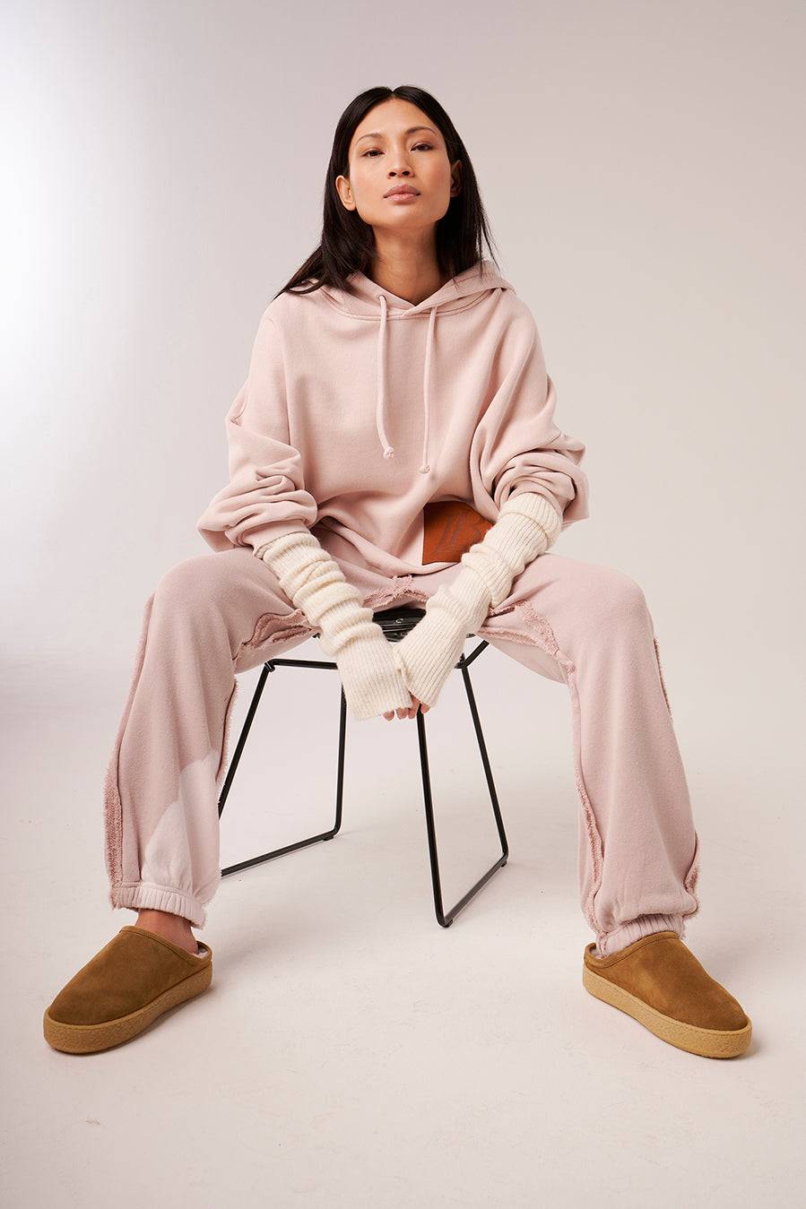 Liv Bergen Hoodie Fade Out In Ruby Tan