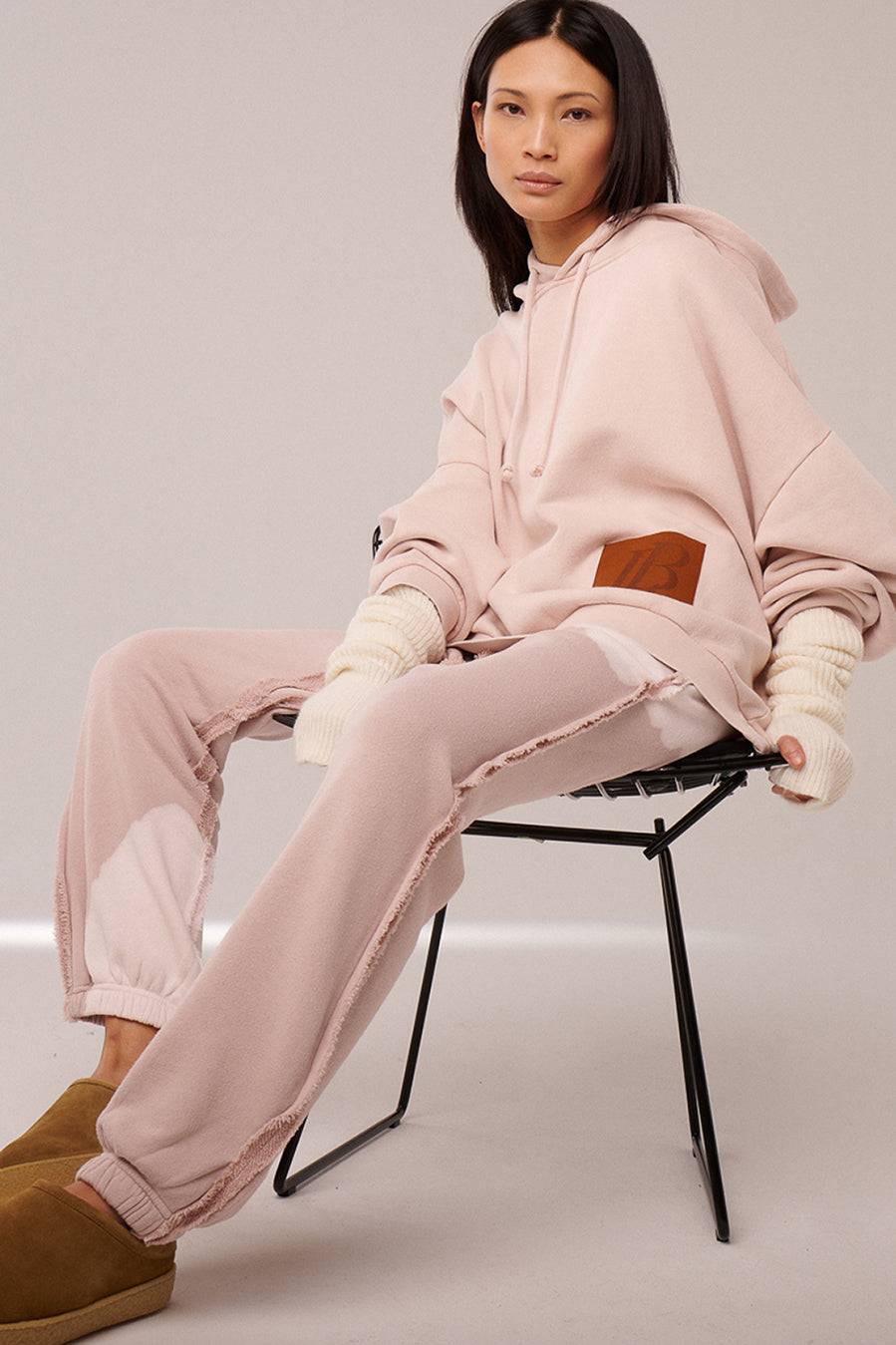 Liv Bergen Hoodie Fade Out In Ruby Tan