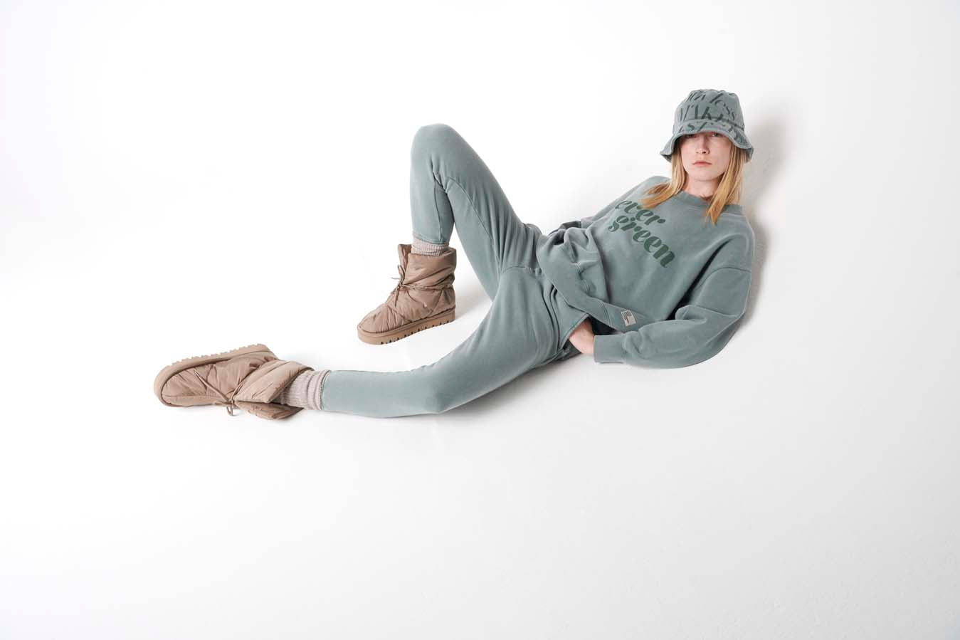 Liv Bergen Hose "100% Organic Cotton" In Dusty Green