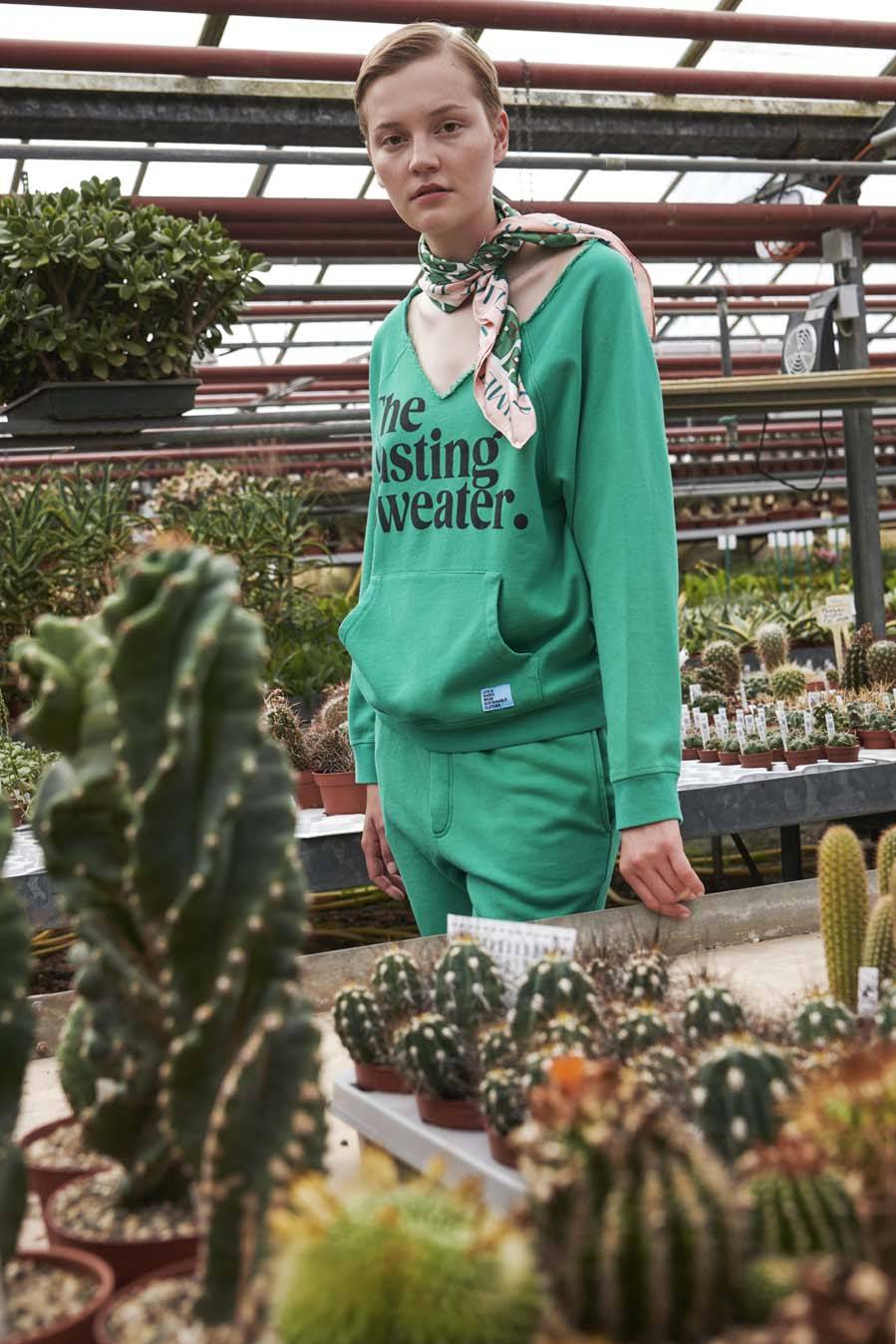 Liv Bergen Hose "100% Organic Cotton" In Emerald