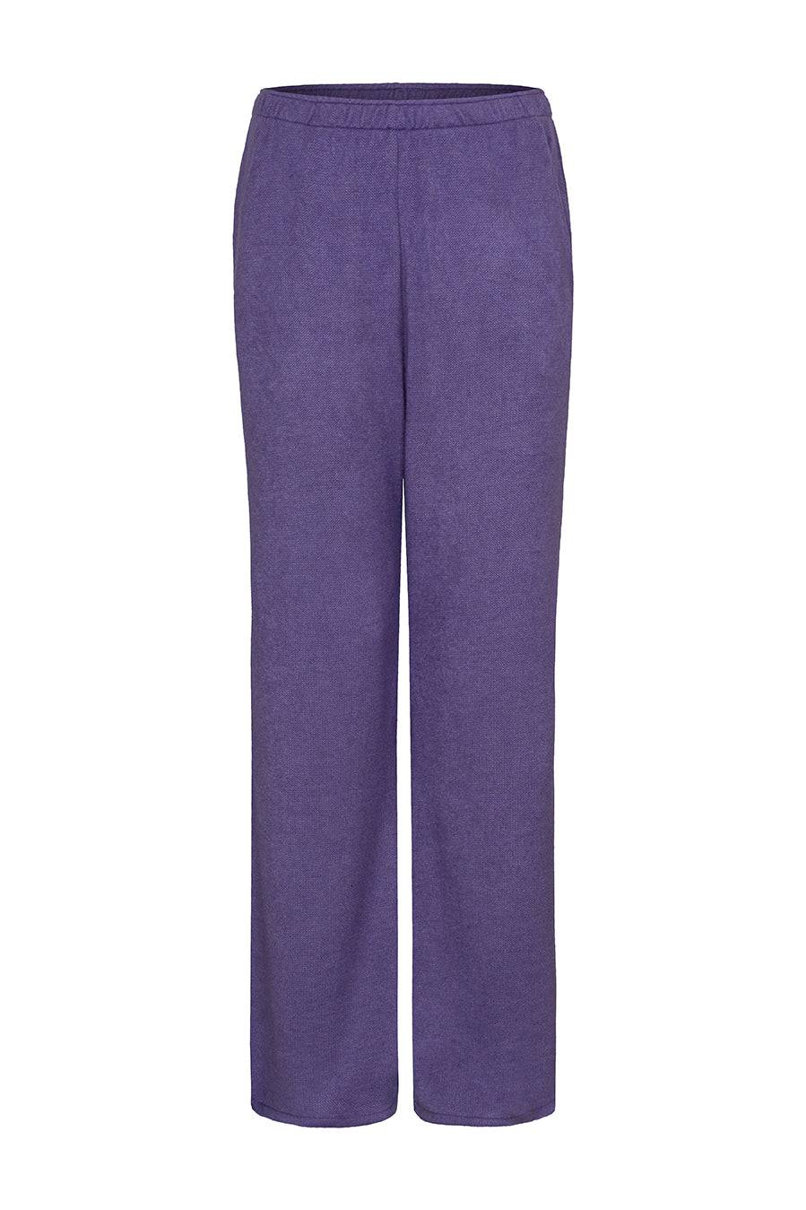 Liv Bergen Hose Knit In Purple Ash