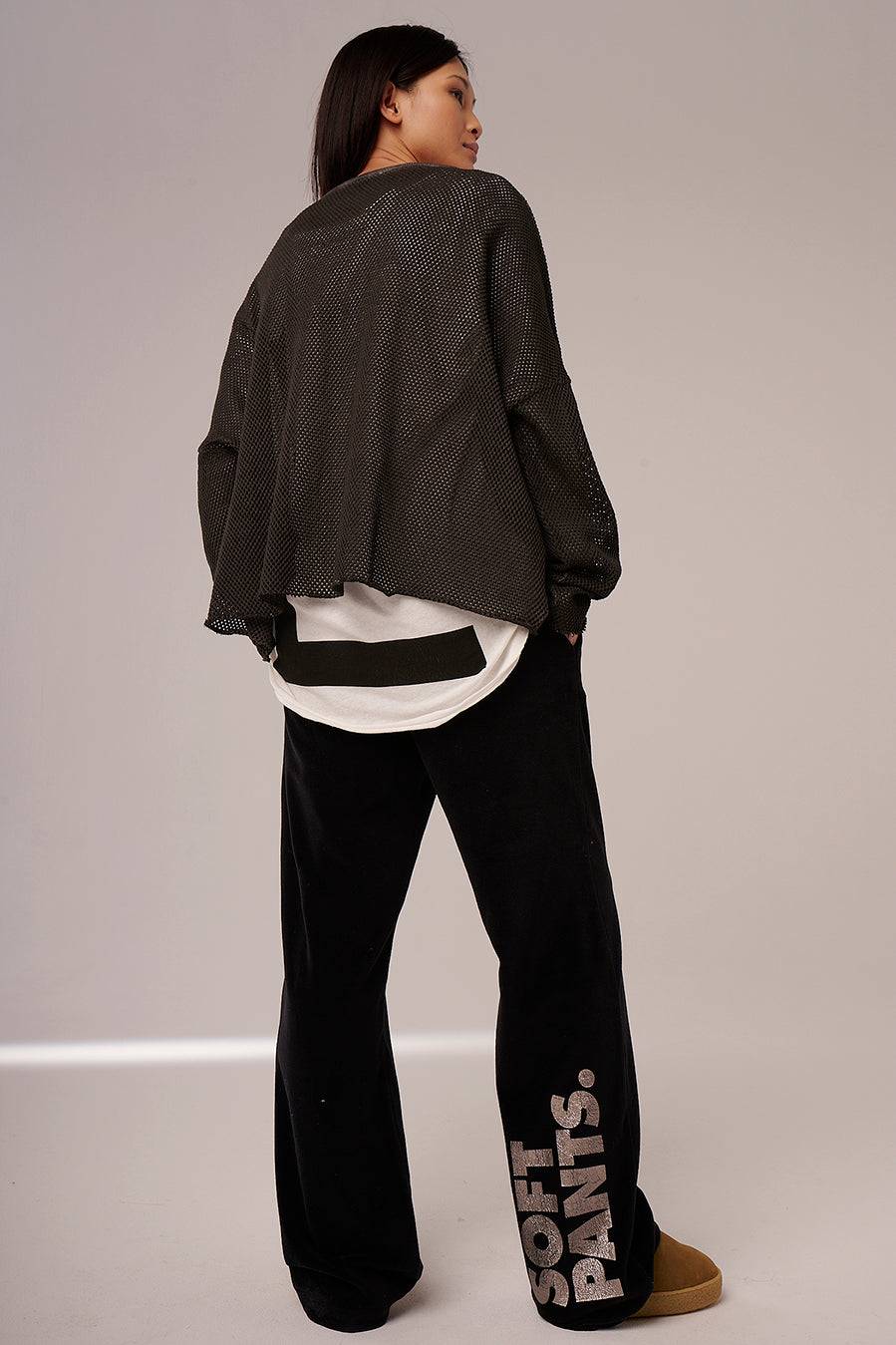 Liv Bergen Hose Velvet In Olive