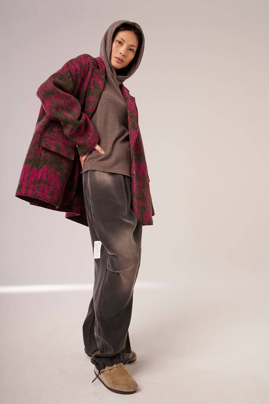 Liv Bergen Jacke Come In Pink/brown