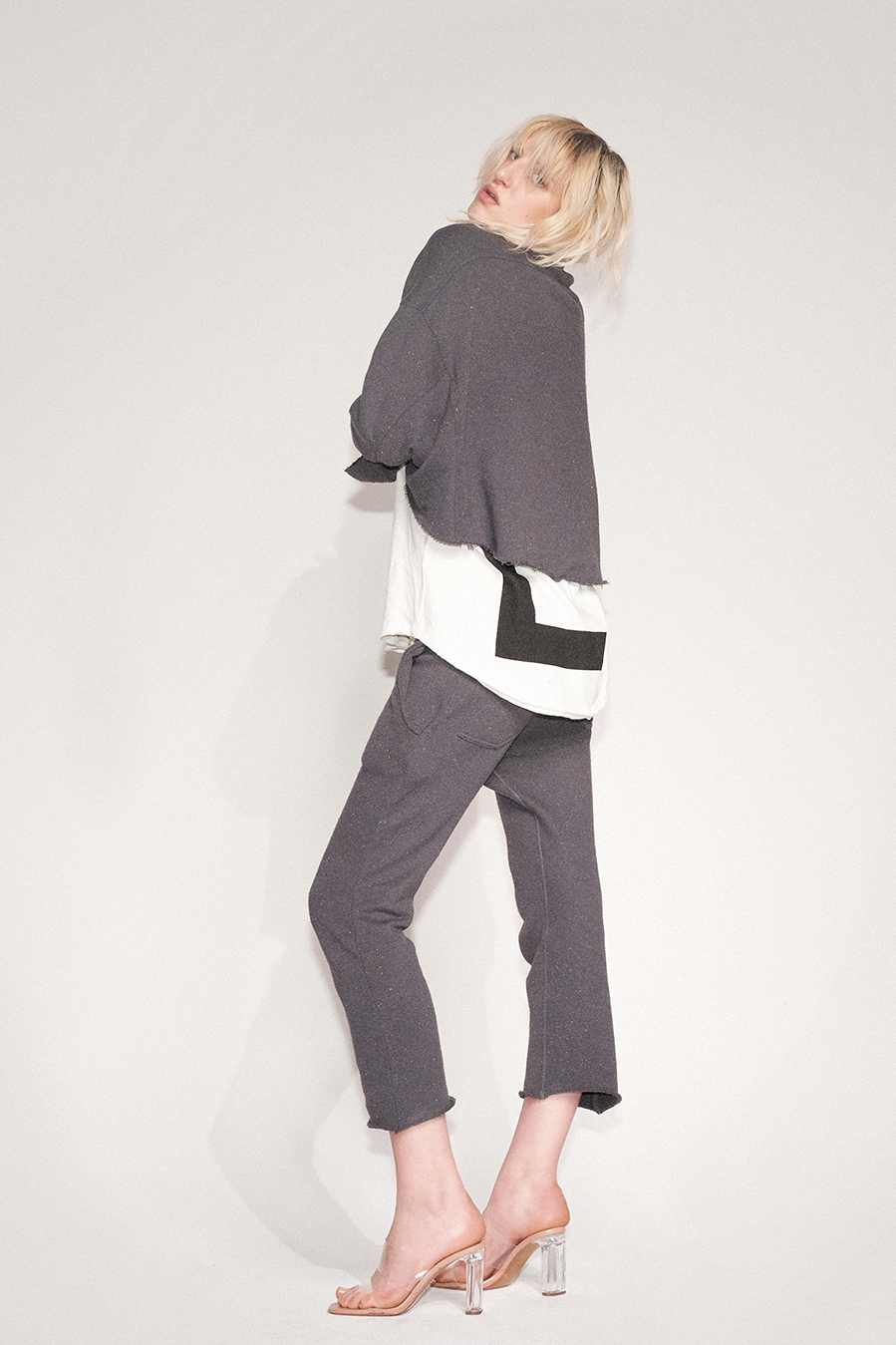 Liv Bergen Jacke Cropped In Asphalt