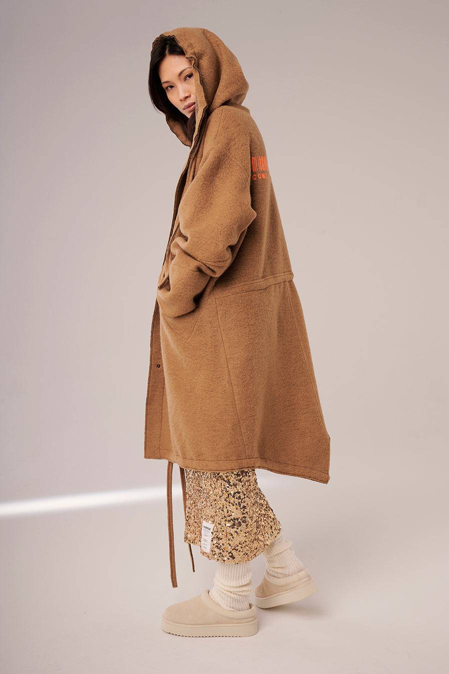 Liv Bergen Jacke Parka In Camel