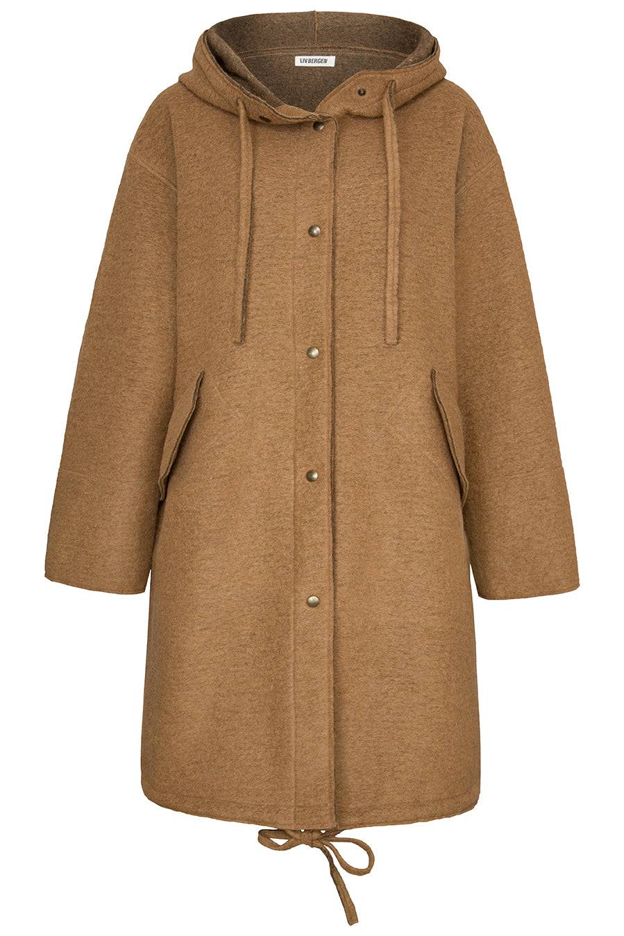 Liv Bergen Jacke Parka In Camel