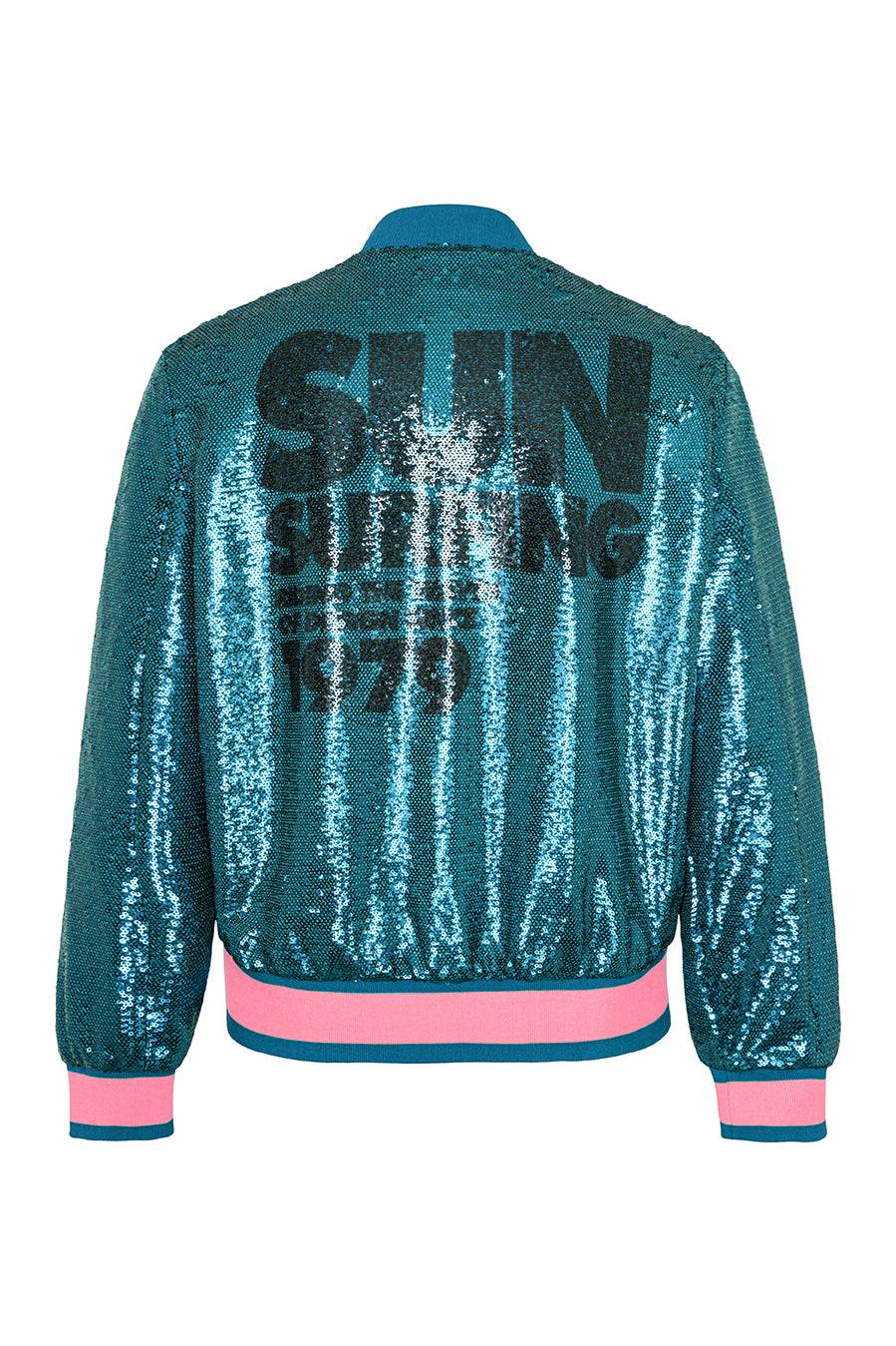 Liv Bergen Jacke SUN SURFING In Turquoise