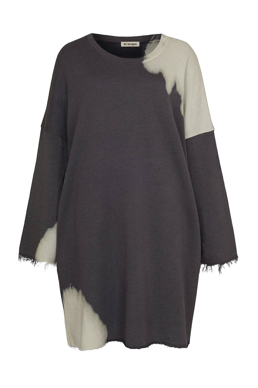 Liv Bergen Kleid Bleached In Charcoal