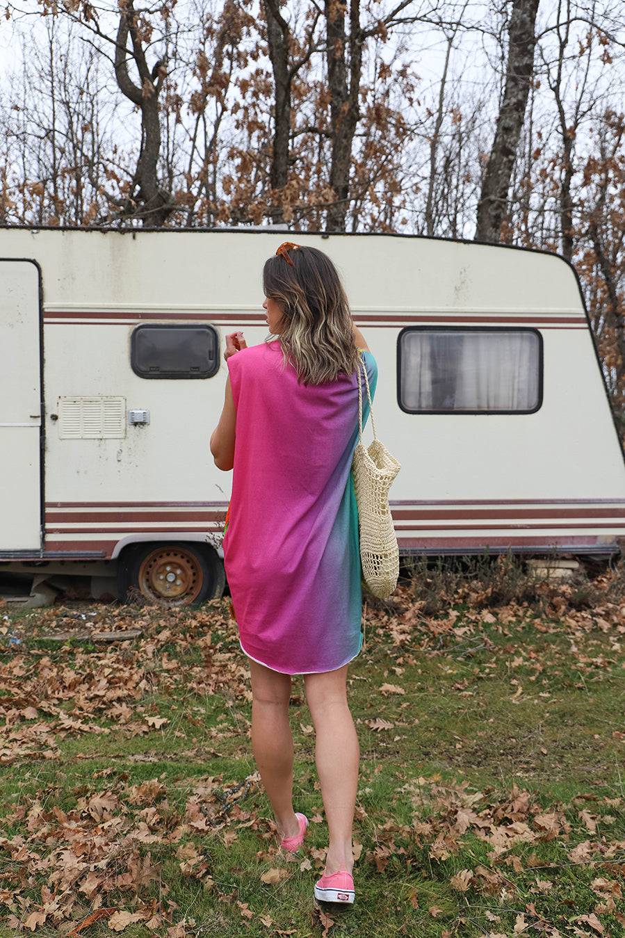 Liv Bergen Kleid Rainbow In Multicolour