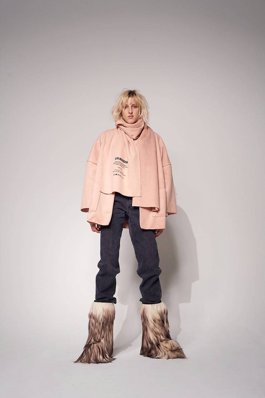 Liv Bergen Kurzer Mantel In Powder