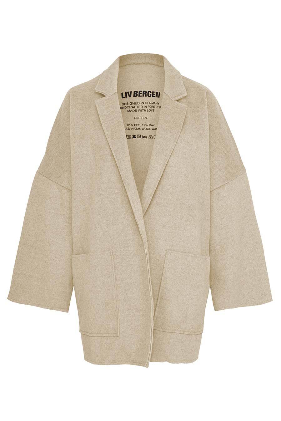 Liv Bergen Kurzer Mantel in sand