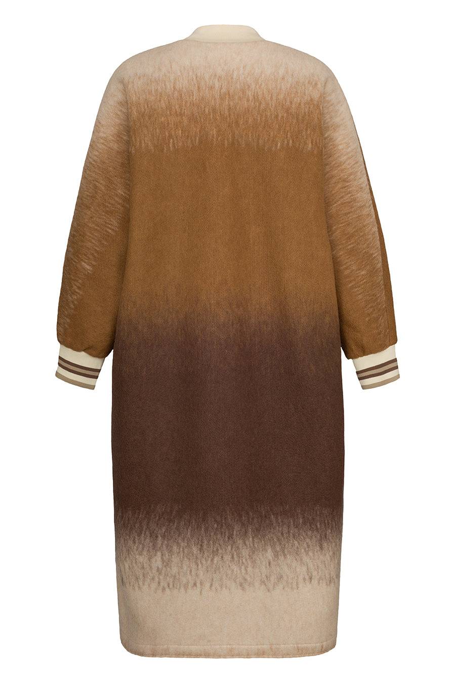 Liv Bergen Mantel Coloured In Black/brown