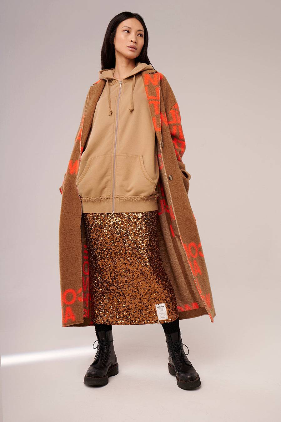 Liv Bergen Mantel Come In Camel/orange