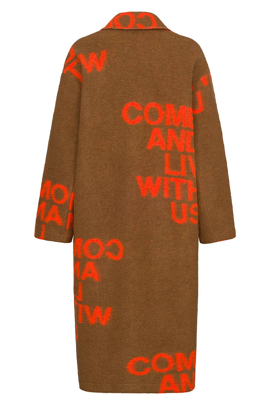 Liv Bergen Mantel Come In Camel/orange