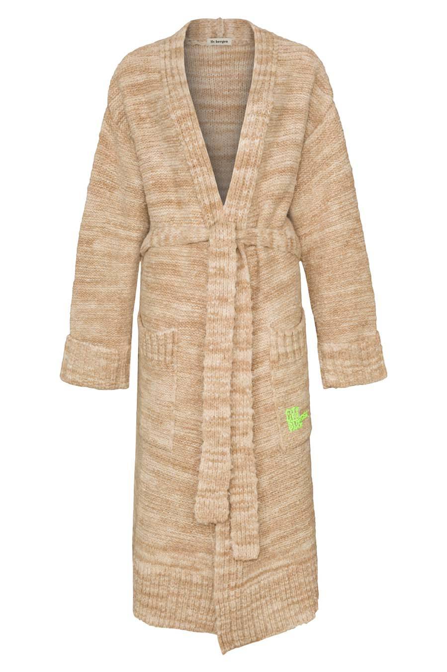 Liv Bergen Mantel knitted in nature