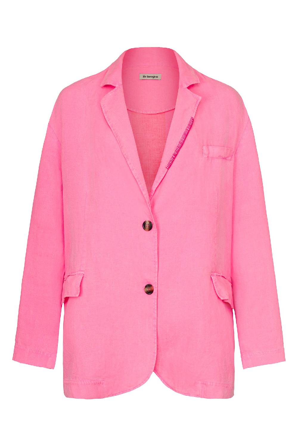 Liv Bergen Oversized Blazer HI In Neon Pink