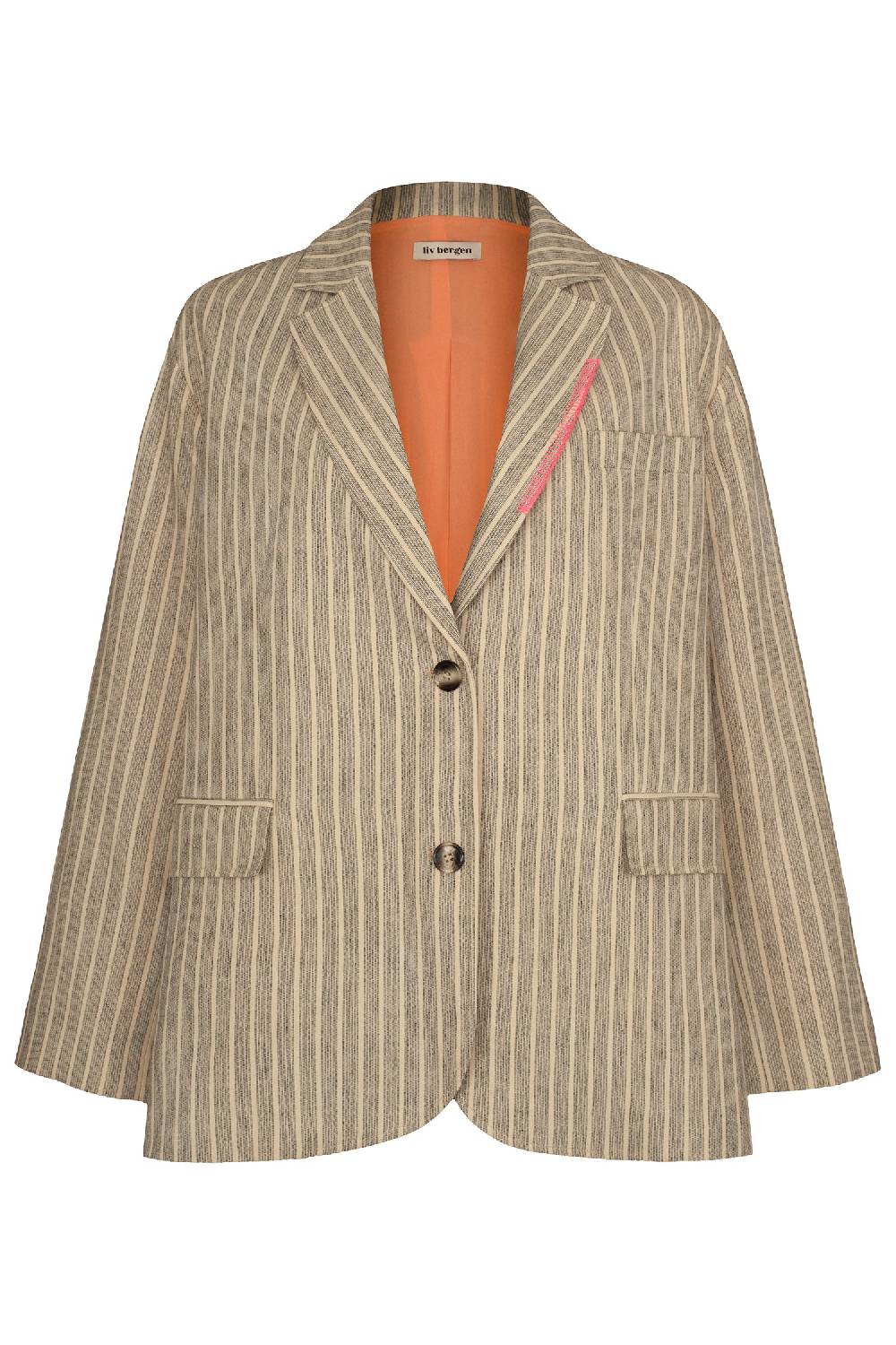 Liv Bergen Oversized Blazer HI In Stripe