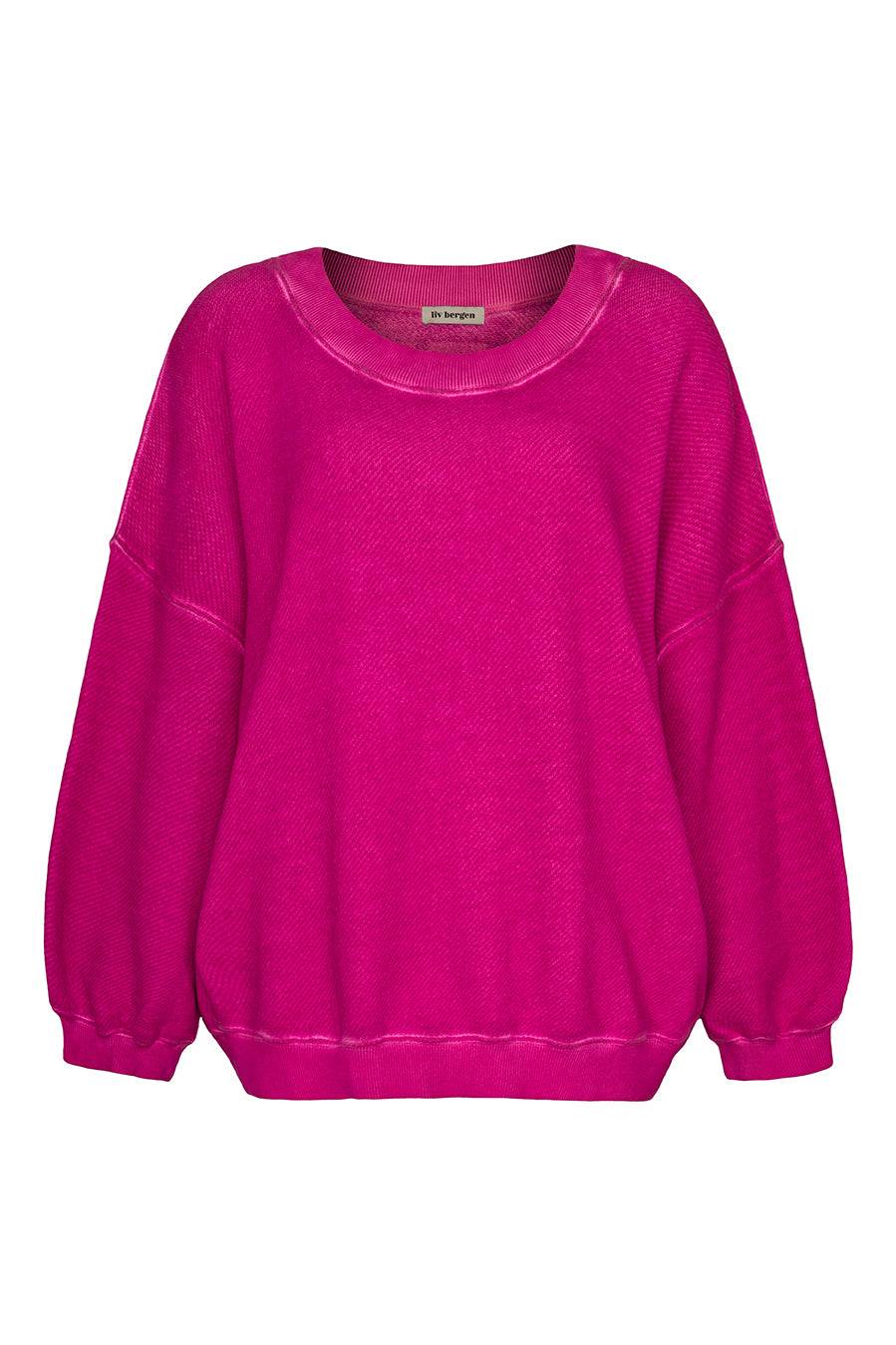 Liv Bergen Oversized Sweater Liv In Neon Pink