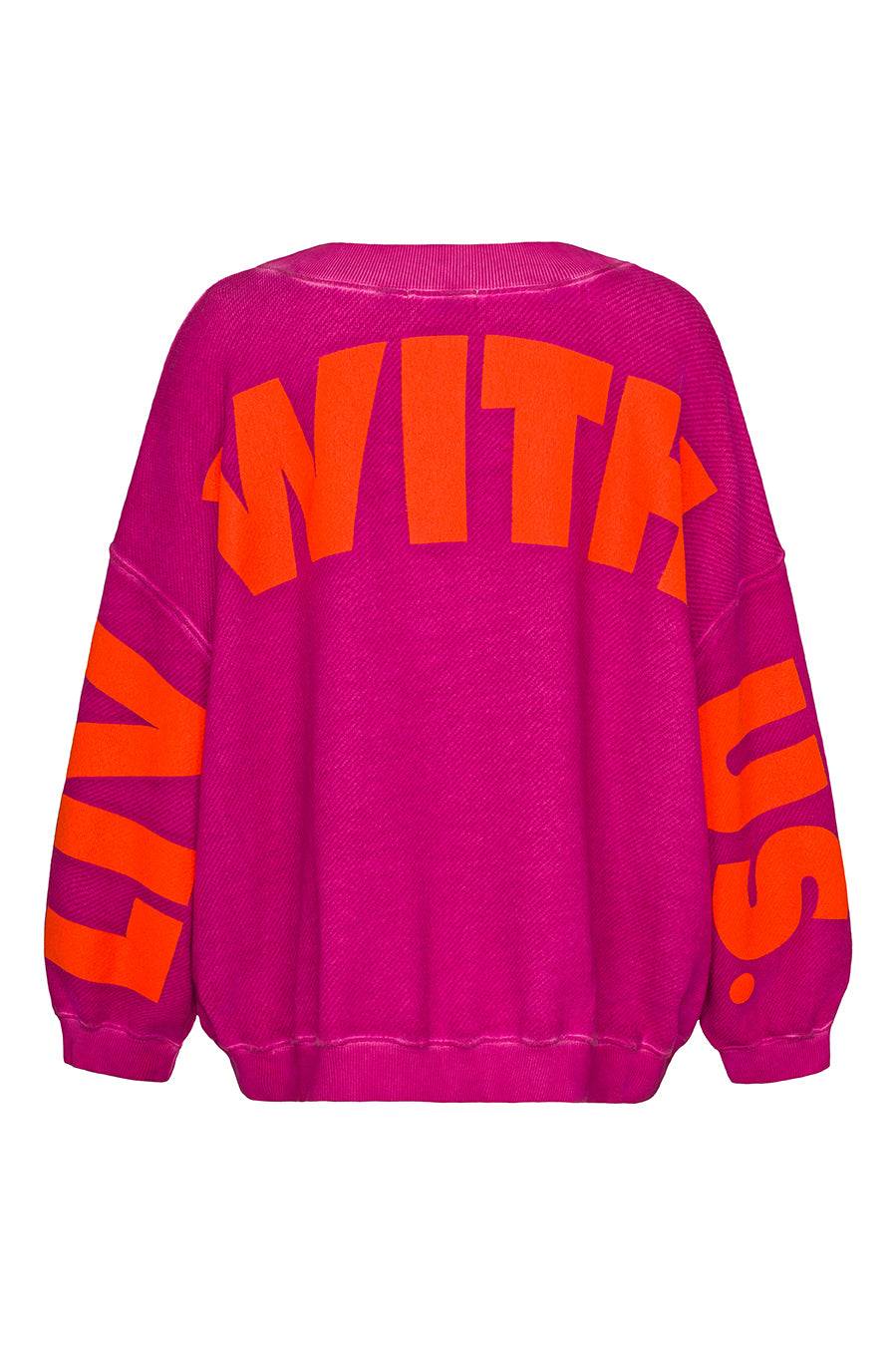 Liv Bergen Oversized Sweater Liv in neon pink