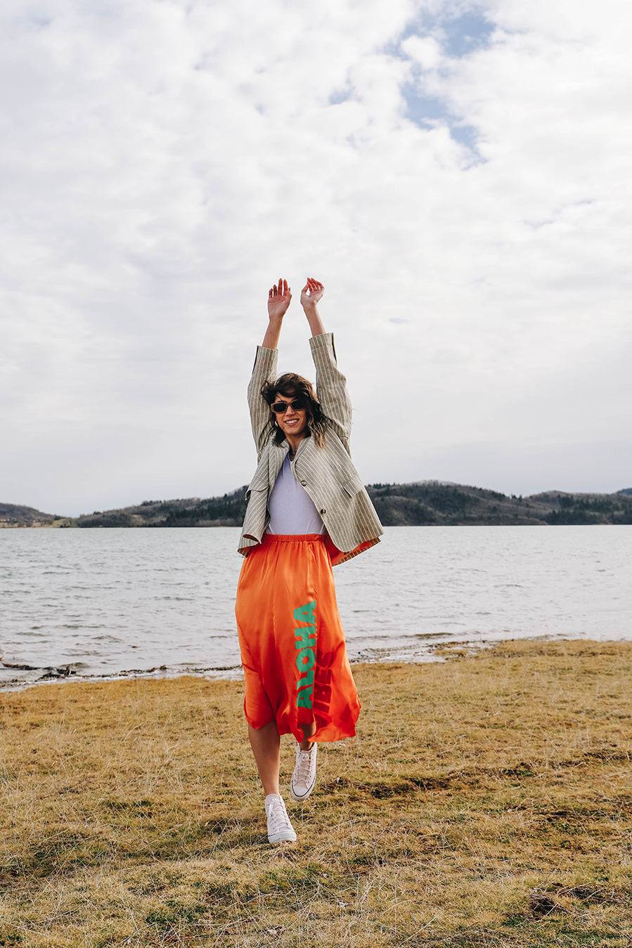 Liv Bergen Rock ALOHA VIBES In Orange