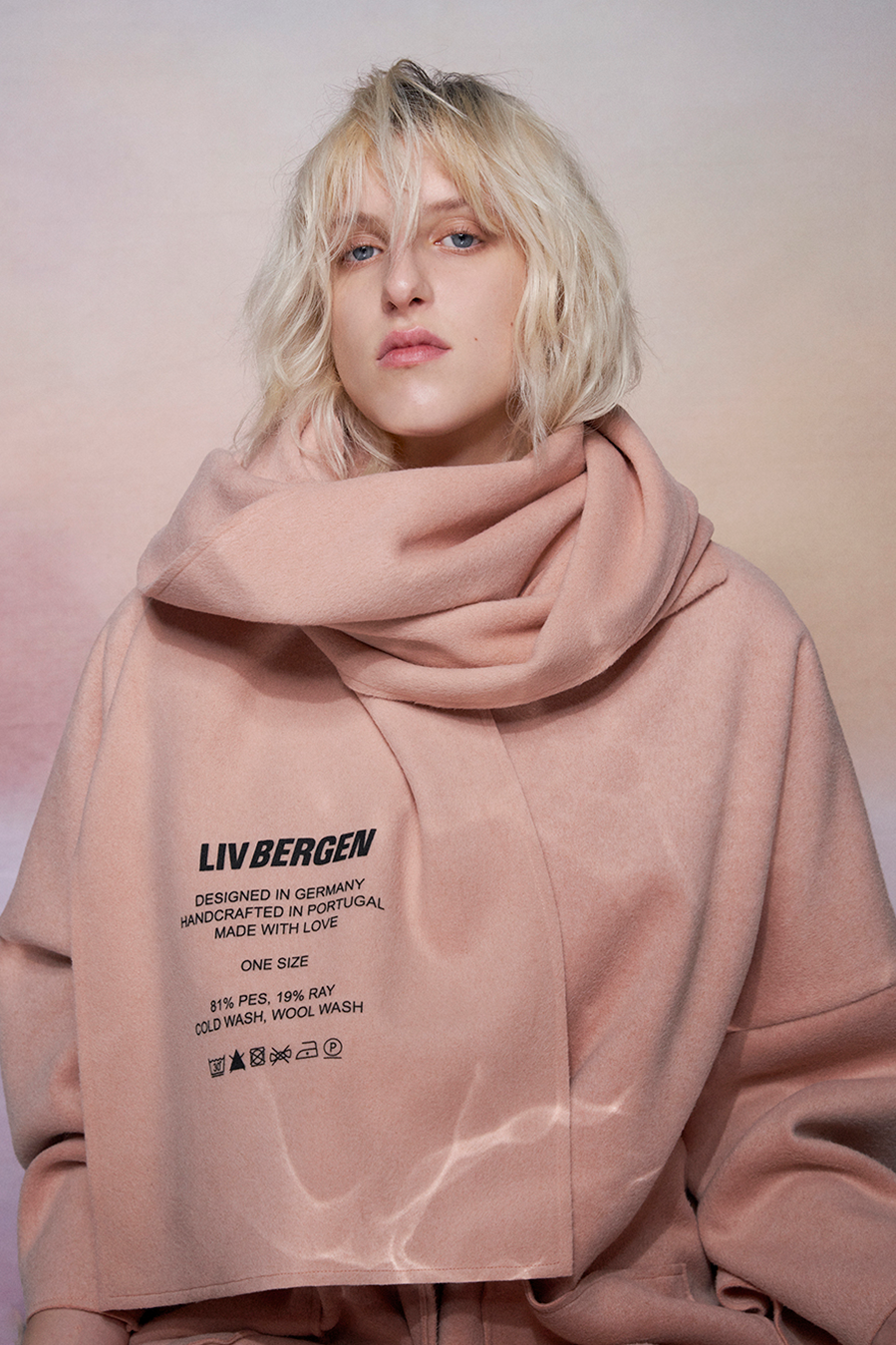 Liv Bergen Schal LIV BERGEN In Powder