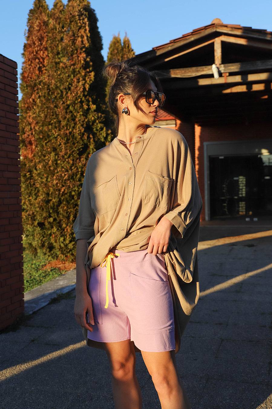 Liv Bergen Shorts Soft In Light Lilac