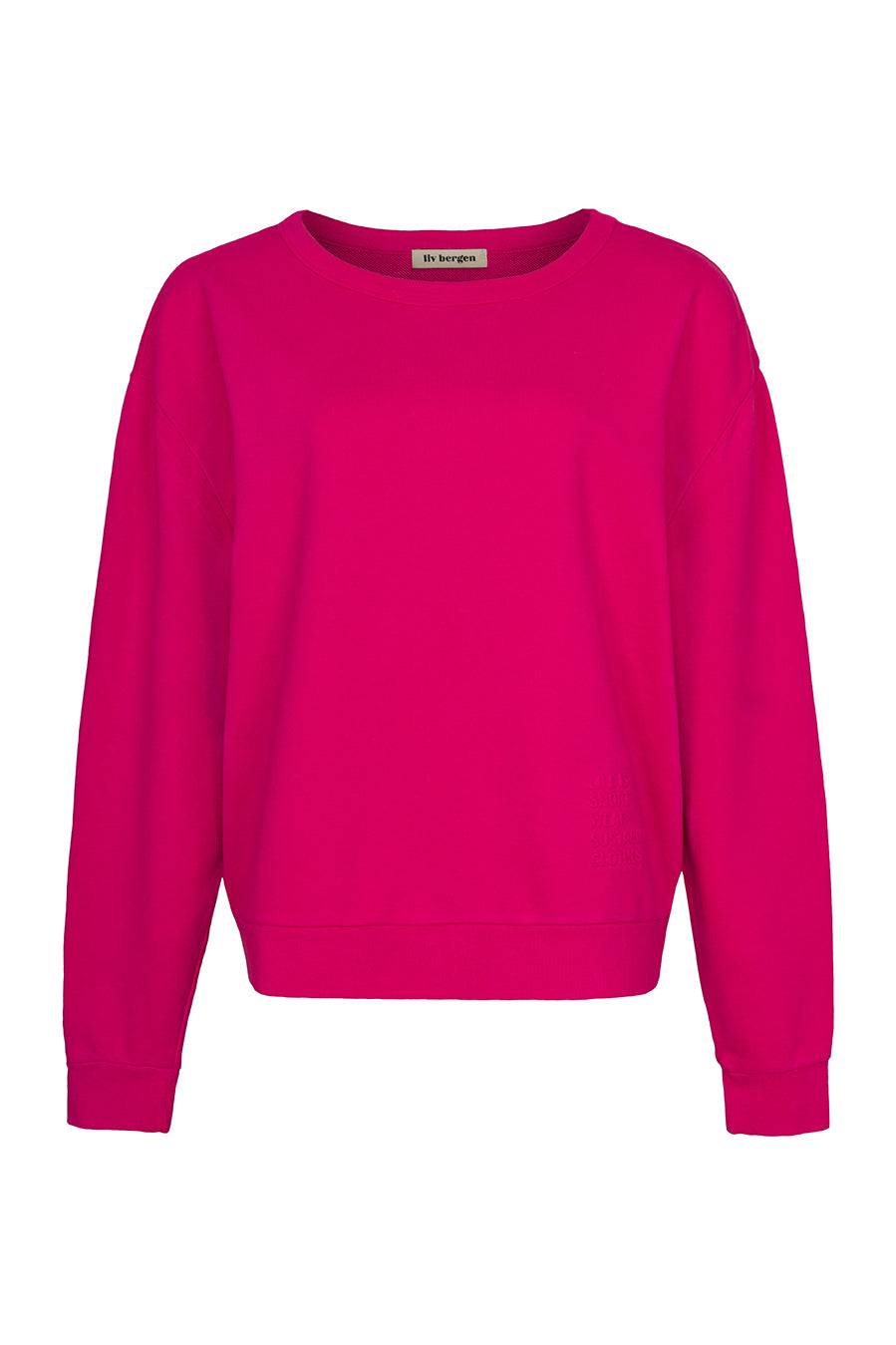 Liv Bergen Sweater Organic in fuchsia