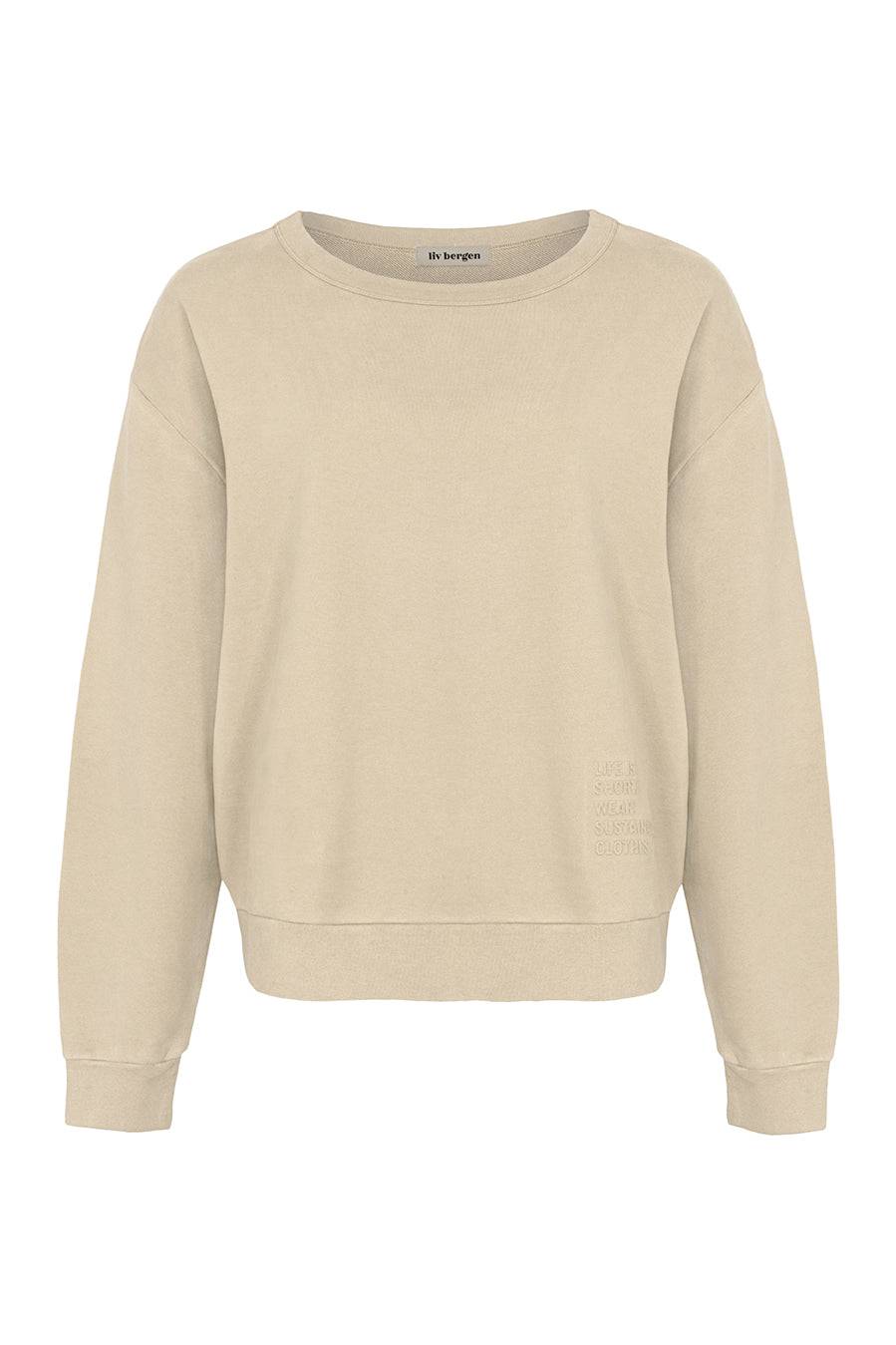 Liv Bergen Sweater Organic In Gray Mom