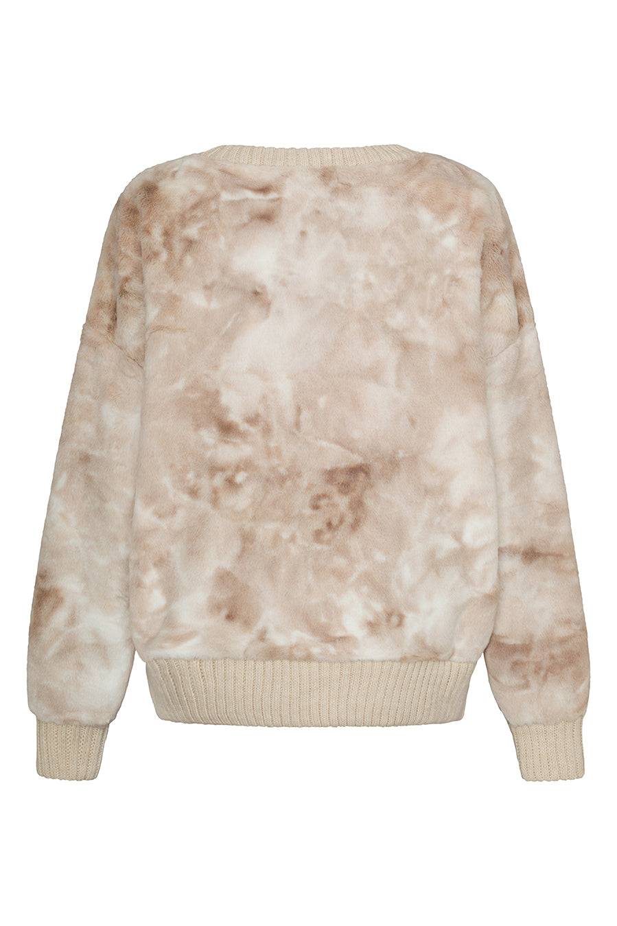 Liv Bergen Sweater Soft In Beige Batik