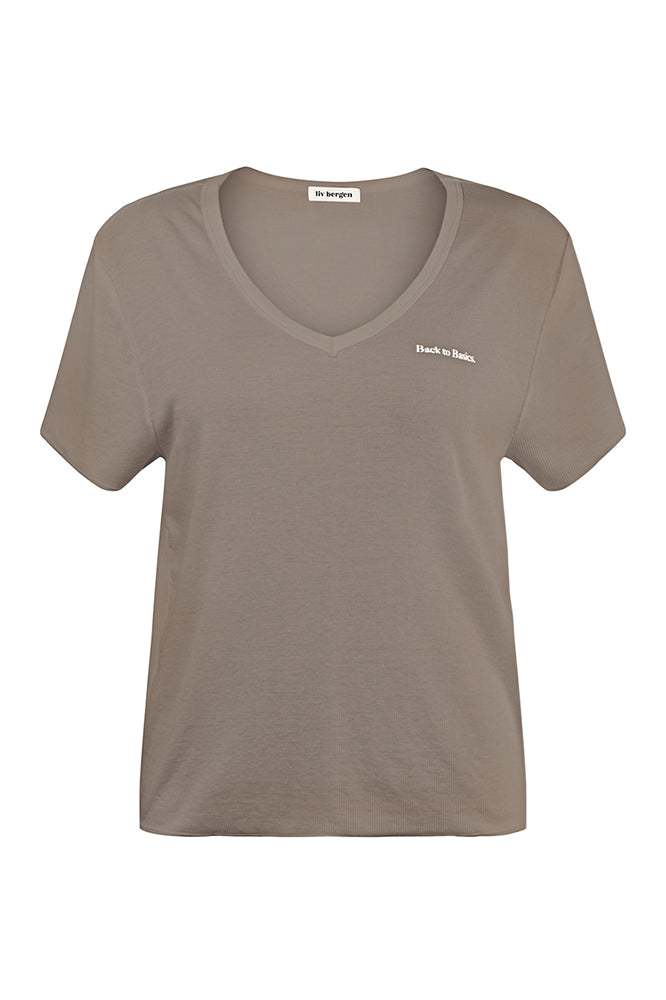 Liv Bergen T-Shirt Basics in falcon