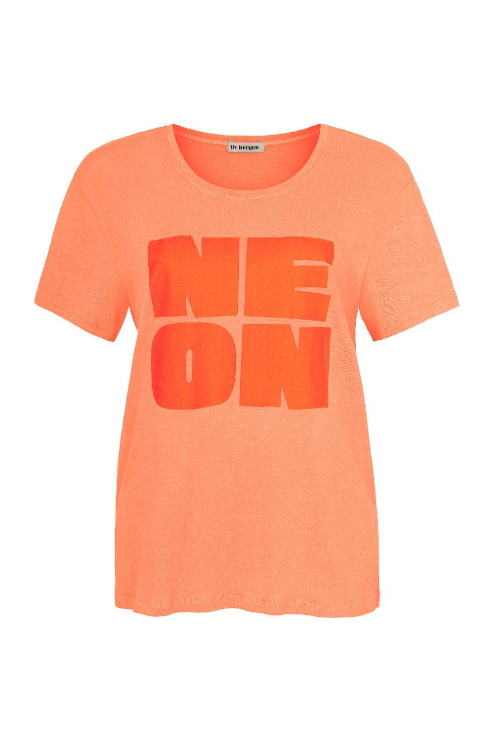 Liv Bergen T-Shirt NEON In Neon Orange