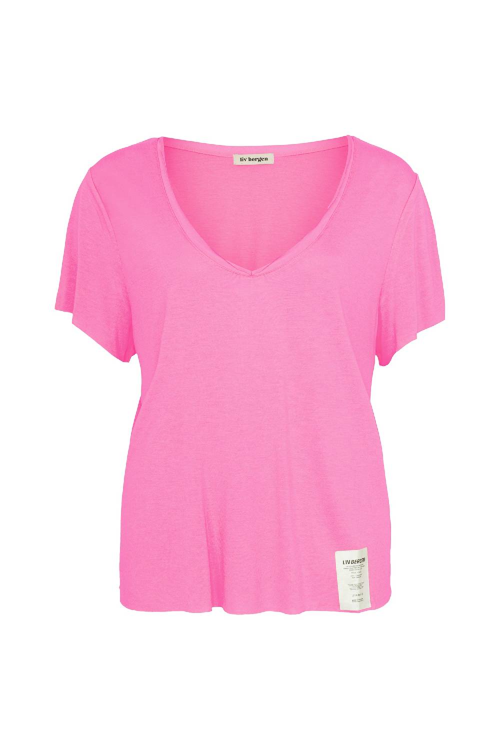 Liv Bergen T-Shirt Vulcano in neon pink