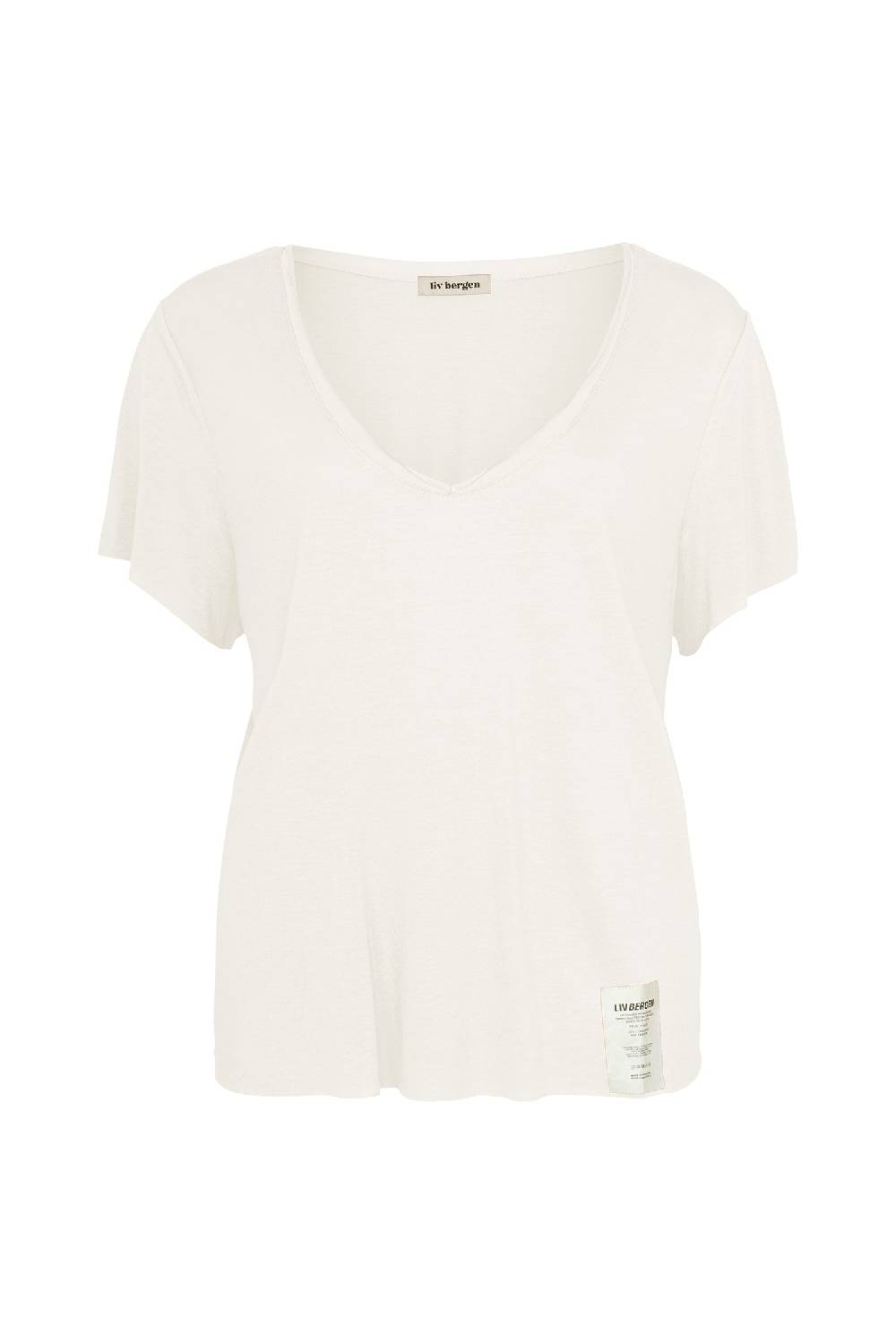 Liv Bergen T-Shirt Vulcano in optic white