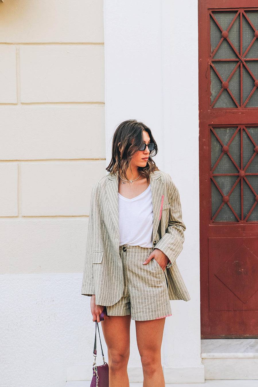 Liv Bergen T-Shirt Vulcano In Walnut