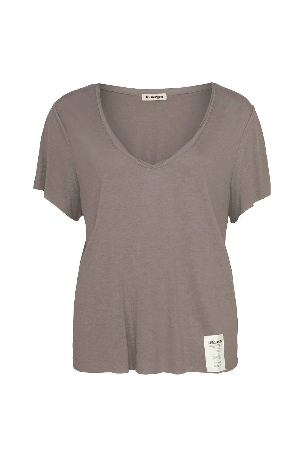 Liv Bergen T-Shirt Vulcano in walnut