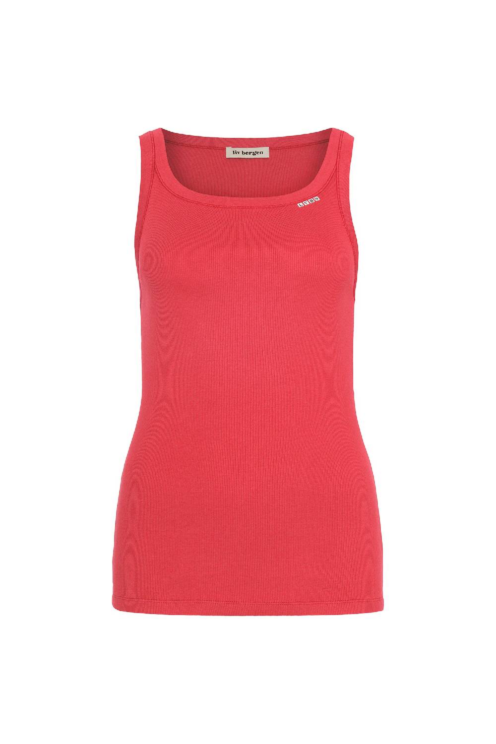 Liv Bergen Top Basic In Rouge Red