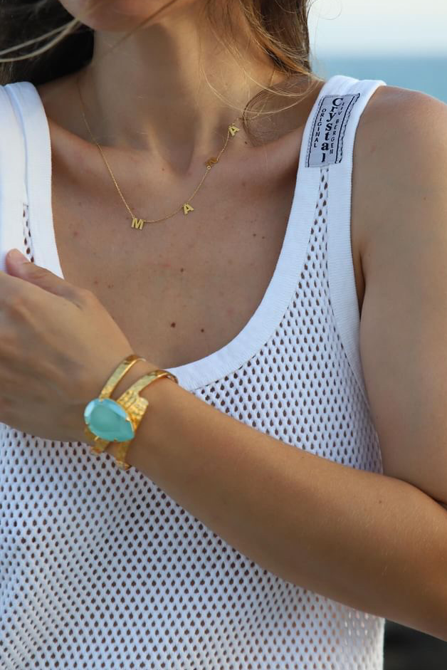 Liv Bergen Top Net In Optic White