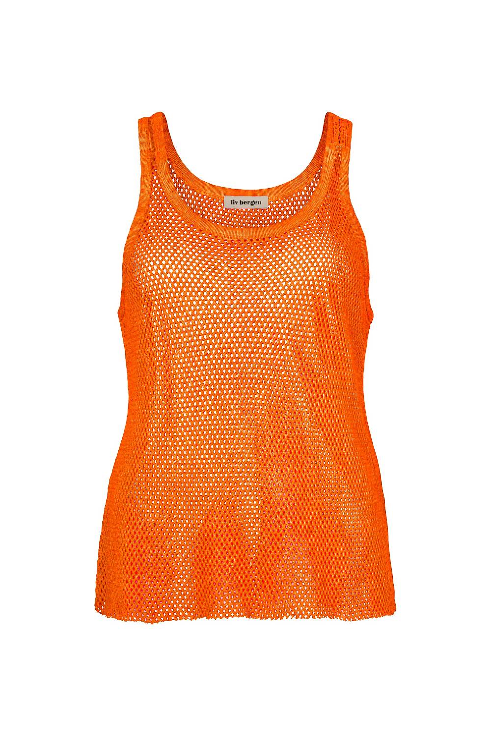 Liv Bergen Top Net In Orange