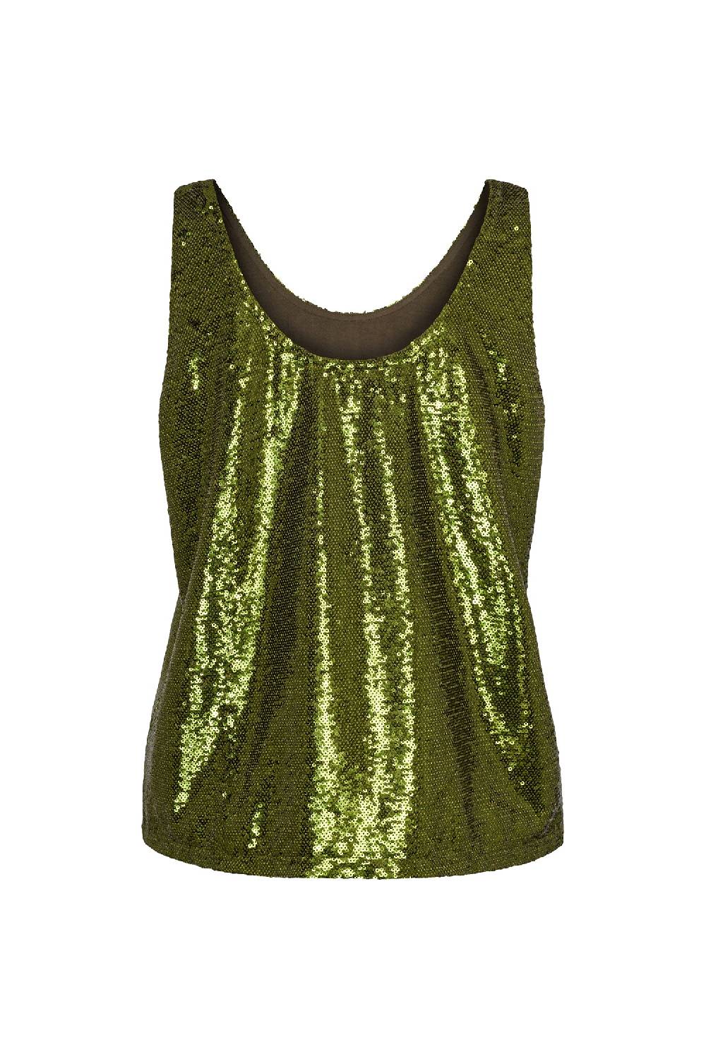 Liv Bergen Top Palms In Kaki