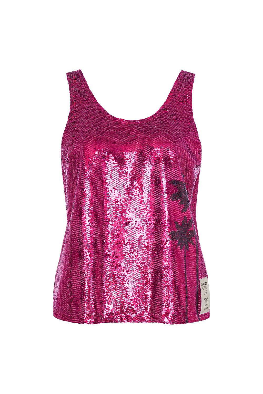 Liv Bergen Top Palms in pink