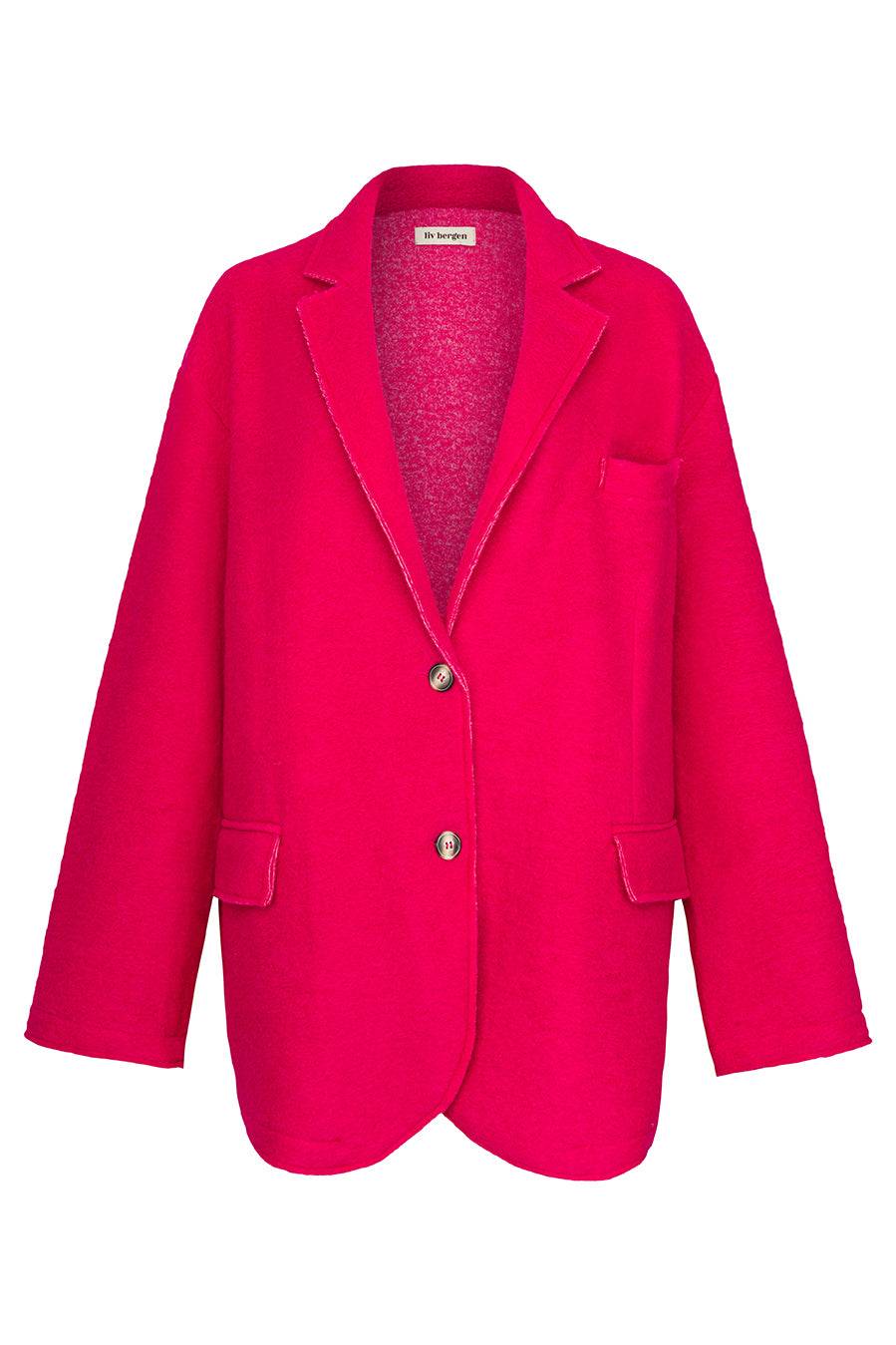 Liv Bergen Oversized Jacke "THAT DON'T IMPRESS ME MUCH" In Pink