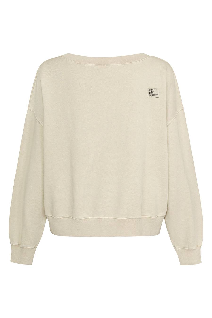 Liv Bergen Sweater Square "100% Organic Cotton" In Buttercreme